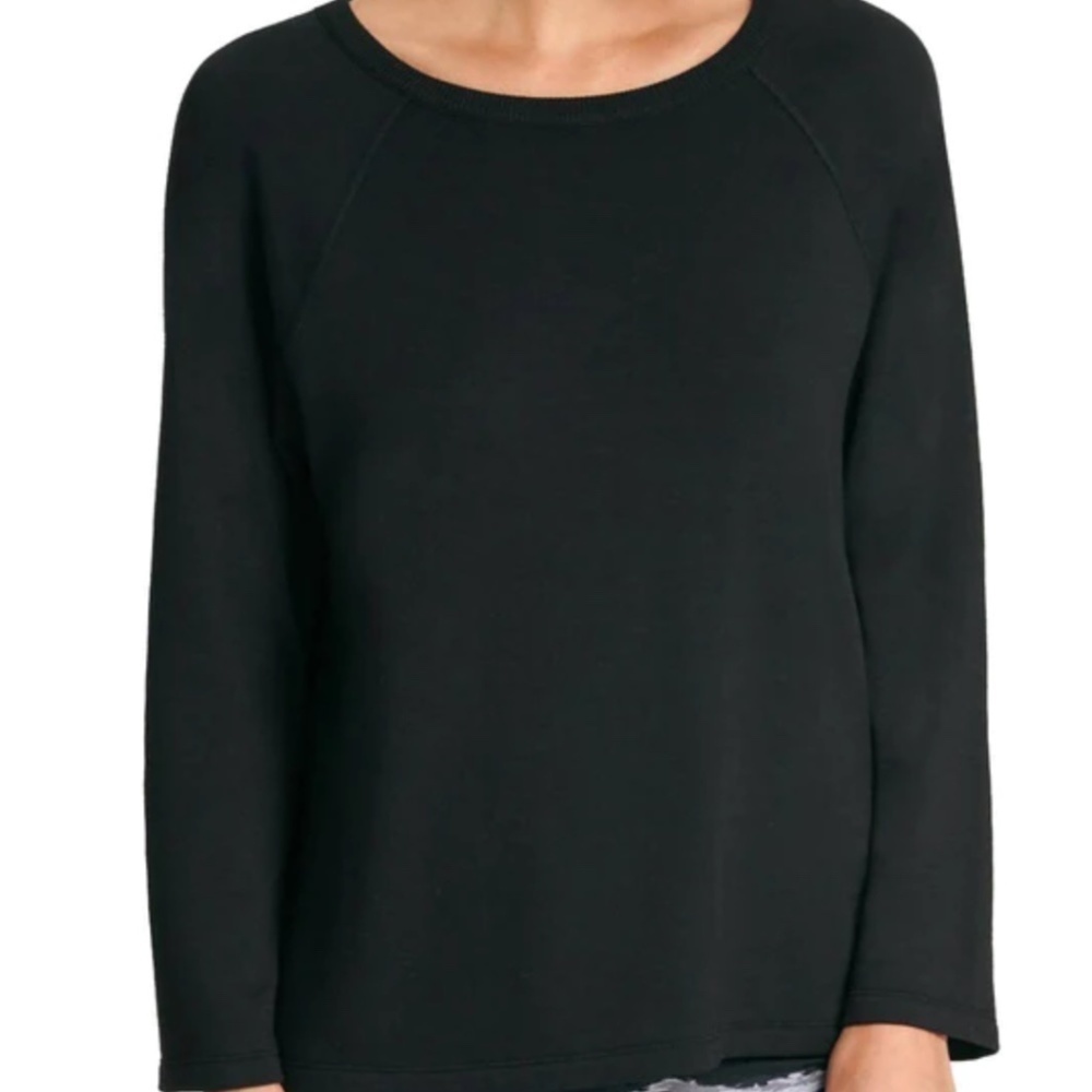 𝅺DKNY Sport - Ribbed-Knit Tie-Back Top